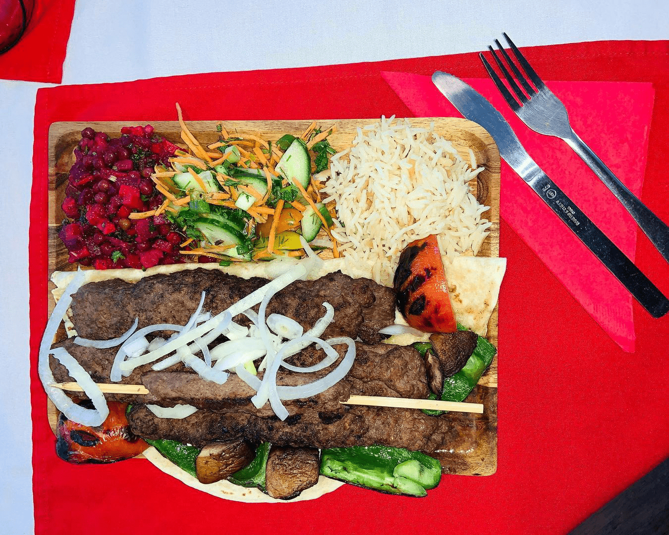 Dayton Village Pizza Turkish mediterranean restaurant Serves Salads in